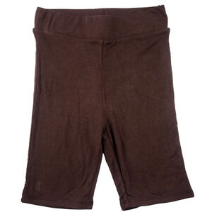 Naked Waredrobe Biker Shorts Small Brown High Waist Stretch Womens Size